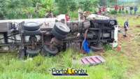 Guaraniaçu - Um grave acidente tirou a vida de caminhoneiro próximo ao Posto 500. Confira o vídeo!