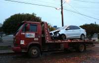 Laranjeiras - Veículo de Minas gerais se envolve em acidente na BR 277, próximo à praça do pedágio
