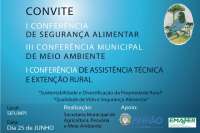 Pinhão - Secretaria de agricultura realiza 3 conferências neste mês de Junho