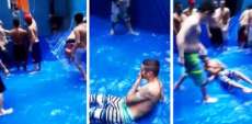 No Paran&aacute; presos improvisam piscina, filmam e colocam imagens nas redes sociais