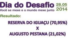 Reserva do Iguaçu - Cidade é campeã do Dia do Desafio pela segunda vez consecutiva