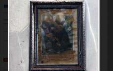 Fogo destr&oacute;i Igreja, mas preserva quadro com imagem de Jesus Cristo