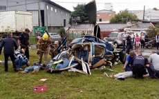 Helic&oacute;ptero de prefeito cai em Arauc&aacute;ria