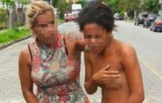 Mulher agride, corta cabelo e exibe amante pelada ao flagrar trai&ccedil;&atilde;o