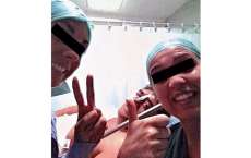 M&eacute;dicos fazem 'selfie' e foto vira prova em processo ap&oacute;s paciente morrer