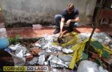 Mulher encontrada "concretada" tinha faca cravada no peito