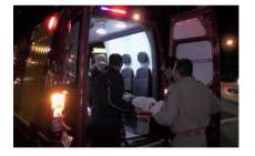 Laranjeiras - Condutora cai com sua moto no Presidente Vargas e é encaminhada ao hospital
