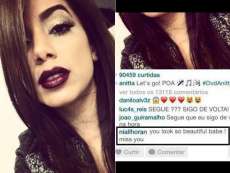 Integrante do One Direction manda mensagem para Anitta: 'Sinto sua falta'
