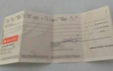 Jovem encontra cheque em branco assinado e busca dono na web: 'n&atilde;o sosseguei'