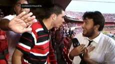 Rep&oacute;rter do CQC &eacute; agredido durante reportagem em est&aacute;dio