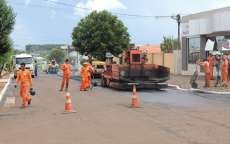 Catanduvas - Recapeamento asf&aacute;ltico realizado no munic&iacute;pio e na Comunidade Santa Cruz