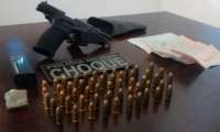 Quedas - Homens armados tentam invadir casa mas são pegos pela polícia