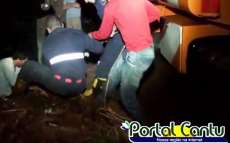 Guarania&ccedil;u - Homem cai em barranco e &eacute; resgatado pela Defesa Civil e SAMU