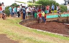 Catanduvas - Esvaziando o Lago Municipal, munic&iacute;pio aguarda a sua limpeza nos pr&oacute;ximos dias