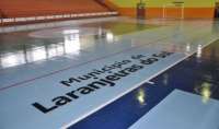 Laranjeiras - Quadra do Ginásio Laranjão recebe nova pintura para os Jarcan´s 2013