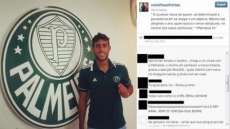 Jogador contratado &eacute; xingado pela torcida depois e errar nome do Palmeiras