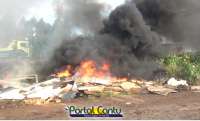 Laranjeiras - Incêndio de grandes proporções mobiliza Bombeiros. Veja o vídeo