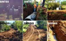 Rio Bonito - Prefeitura faz adequa&ccedil;&atilde;o de bueiros e estradas na comunidade de Centro Novo