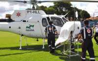 Quedas - Município terá novamente apoio do helicóptero do SAMU