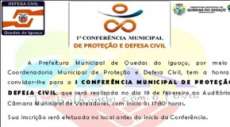 Quedas - Cidade realiza com sucesso a 1&ordf; Confer&ecirc;ncia Municipal de Defesa Civil