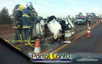 Colisão entre carro e caminhão deixa um morto na BR-277