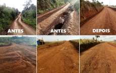 Rio Bonito - Maquin&aacute;rio municipal est&aacute; adequando as estradas dos acampamentos