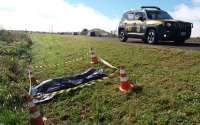 PRF localiza cadáver às margens da BR 277, em Guarapuava