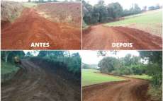 Rio Bonito - Prefeitura recupera Estrada que liga Linha Ga&uacute;cha &agrave; Cohapar