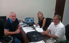 Guarania&ccedil;u - Representantes da Sanepar visitam o munic&iacute;pio