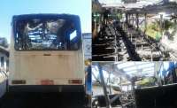 Quedas - Rixa familiar foi o motivo de incêndio em ônibus na último sábado