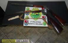 PM prende em flagrante homem que amea&ccedil;ava esposa com espingarda