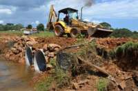 Pinh&atilde;o - Secretaria de Transportes reforma ponte na regi&atilde;o do Santana
