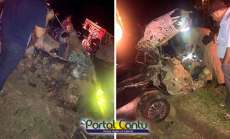 Virmond - Policial morre em forte batida de seu ve&iacute;culo contra caminh&atilde;o na BR 277. Cuidado, imagens fortes