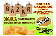 Guarania&ccedil;u - Neste s&aacute;bado dia 09, tem pastelada e bazar no Jardim Planalto