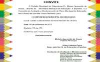 Catanduvas - I Confer&ecirc;ncia Municipal de Educa&ccedil;&atilde;o