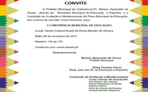 Catanduvas - I Conferência Municipal de Educação