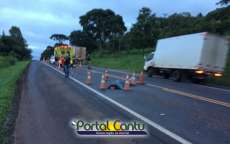 Guarania&ccedil;u &ndash; Atropelamento e morte na BR-277. Assista a reportagem