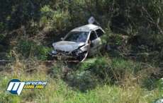 A caminho de vel&oacute;rio, casal sofre acidente na BR-163