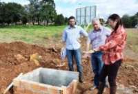 Laranjeiras - Prefeita Sirlene Svartz realiza nova vistoria e acompanha evolução das obras da Santos Dumont