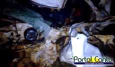 Catanduvas - Veja o v&iacute;deo feito na hora do acidente ocorrido na noite desta segunda envolvendo moradores do Rio Bonito - Cenas fortes