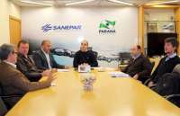 Pinh&atilde;o - Prefeito esteve na capital em audi&ecirc;ncia com presidente da Sanepar