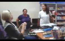 Veja o v&iacute;deo da m&atilde;e que amea&ccedil;ou professora de escola no Paran&aacute; depois do sumi&ccedil;o do filho