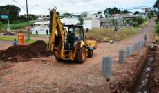 Laranjeiras - Governo Municipal avança com obras na Avenida Santos Dumont na região do Bancários e Santo Antônio de Pádua