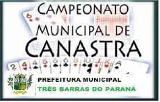 Tr&ecirc;s Barras - Abertas as inscri&ccedil;&otilde;es para o  Campeonato Municipal de Canastra