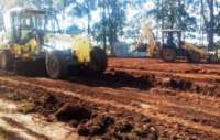 Nova Laranjeiras - Terraplanagem para a construção do Centro de Eventos