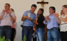 Nova Laranjeiras - Vice-prefeito, Luiz Alcides Wittman participou da visita do governador Beto Richa, a Laranjal