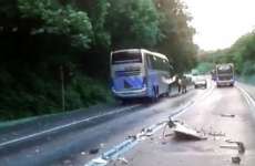 Acidente entre Corb&eacute;lia e Ubirat&atilde; deixa muitos feridos. Cuidado, imagem forte