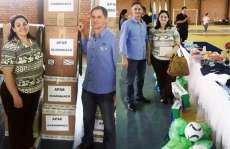 Guarania&ccedil;u - Apae &eacute; contemplada com materiais esportivos