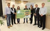 Virmond - Associado do Sicredi recebe prêmio da Promoção Poupança Premiada