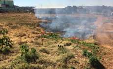Laranjeiras - Corpo de Bombeiros atendem incêndio ambiental no São Francisco